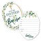 Big Dot of Happiness Baptism Elegant Cross - Shaped Fill-in Invitations - Religious Party Invitation Cards with Envelopes - Set of 12